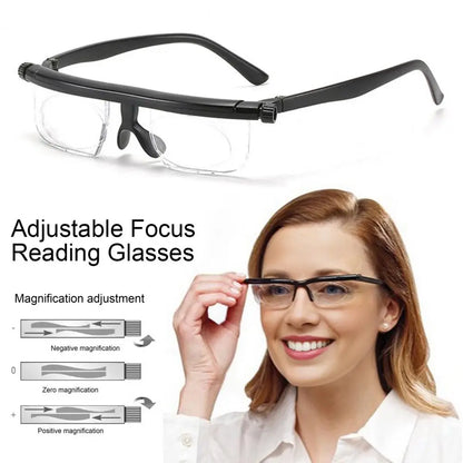 Focus Adjustable Glasses Dial Vision Myopia Presbyopia