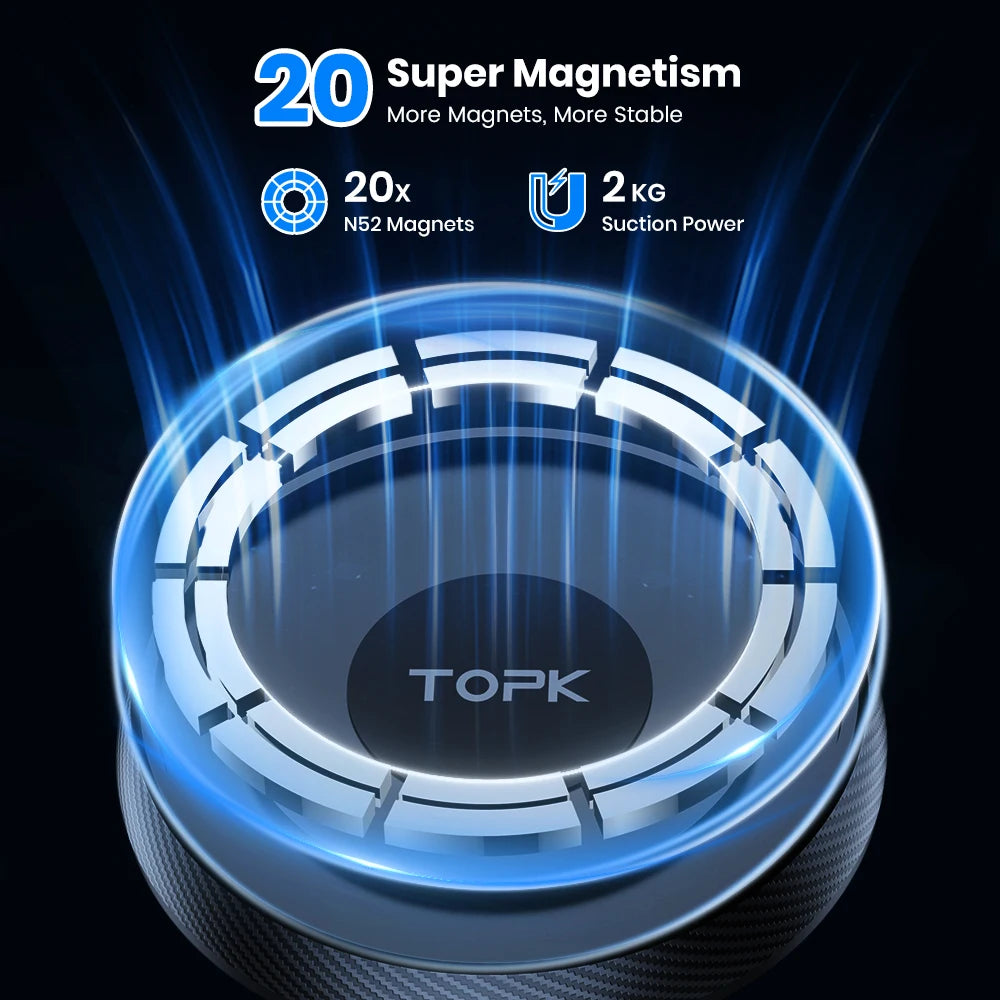 TOPK for Magsafe Car Phone Holder,Powerful Magnetism