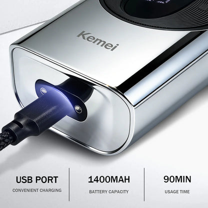 Kemei Beard Trimmer Professional Hair Trimmers IPX7 Beard Shaver