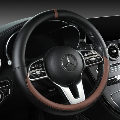 All-Nappa Leather Steering Wheel Cover Leather