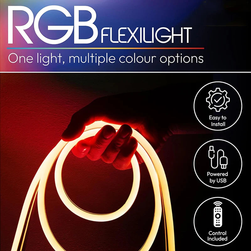 USB LED Neon Rope Lights, RGB Led Strip Lights