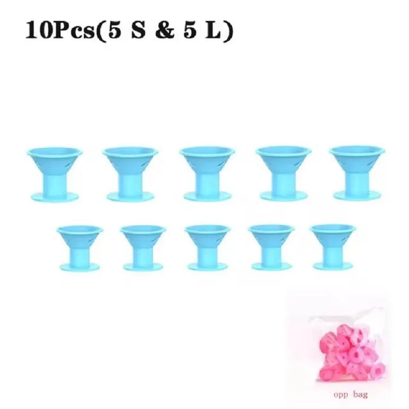 Soft Rubber Silicone Heatless Hair Curler Hair Styling