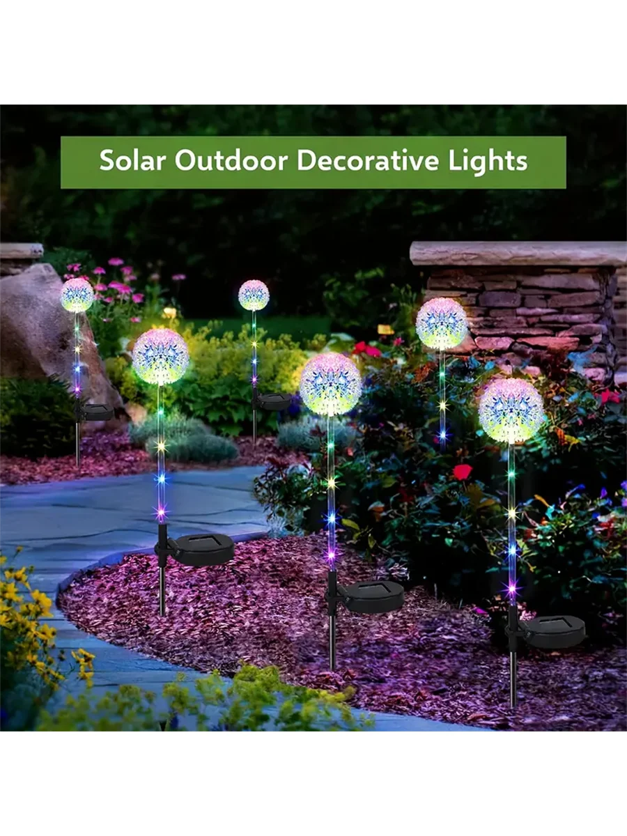 LED dandelion outdoor ground mounted light
