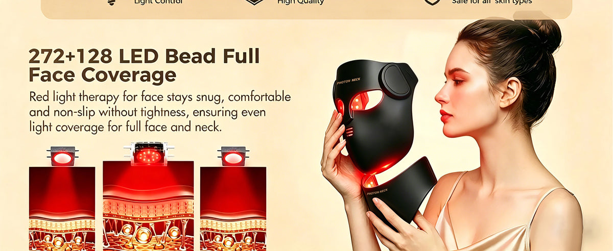 Red Light Therapy 8 Colors LED Face Mask