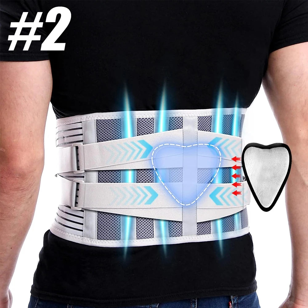 Back Brace for Lower Back Pain Lumbar Pad - Back Support Belt