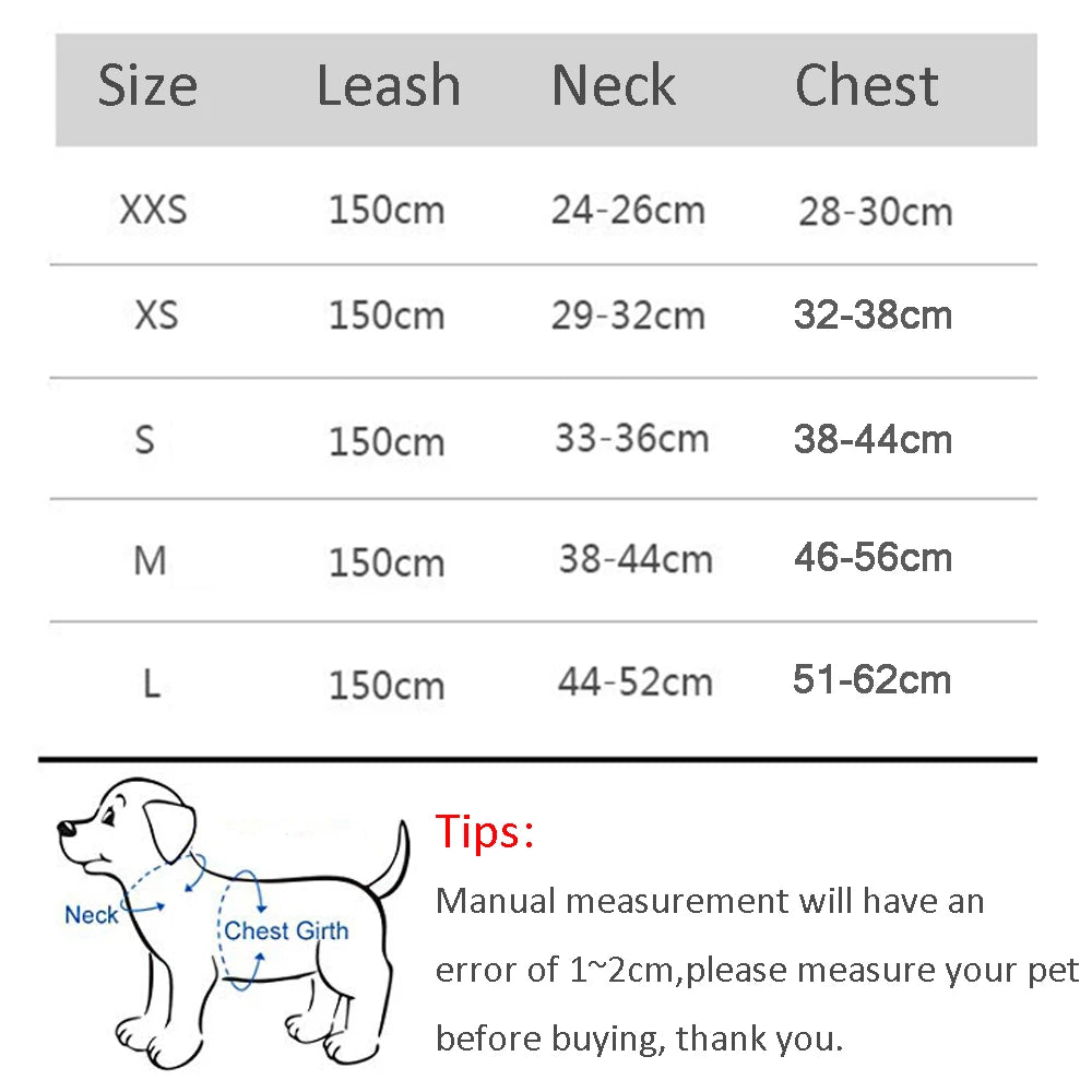 Dog Harness Leash Set for Small Dogs Adjustable Leash