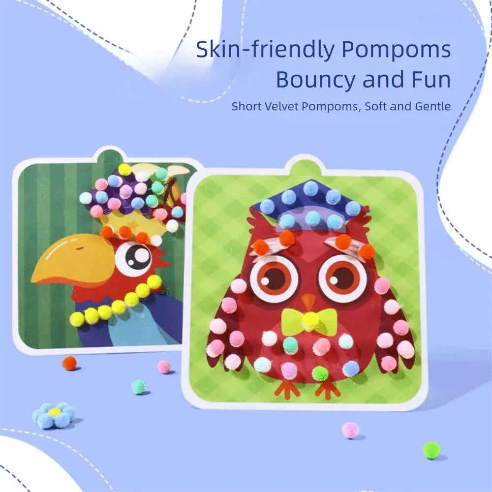 Handmade Material Children's Sticker Book Educational Early Learning