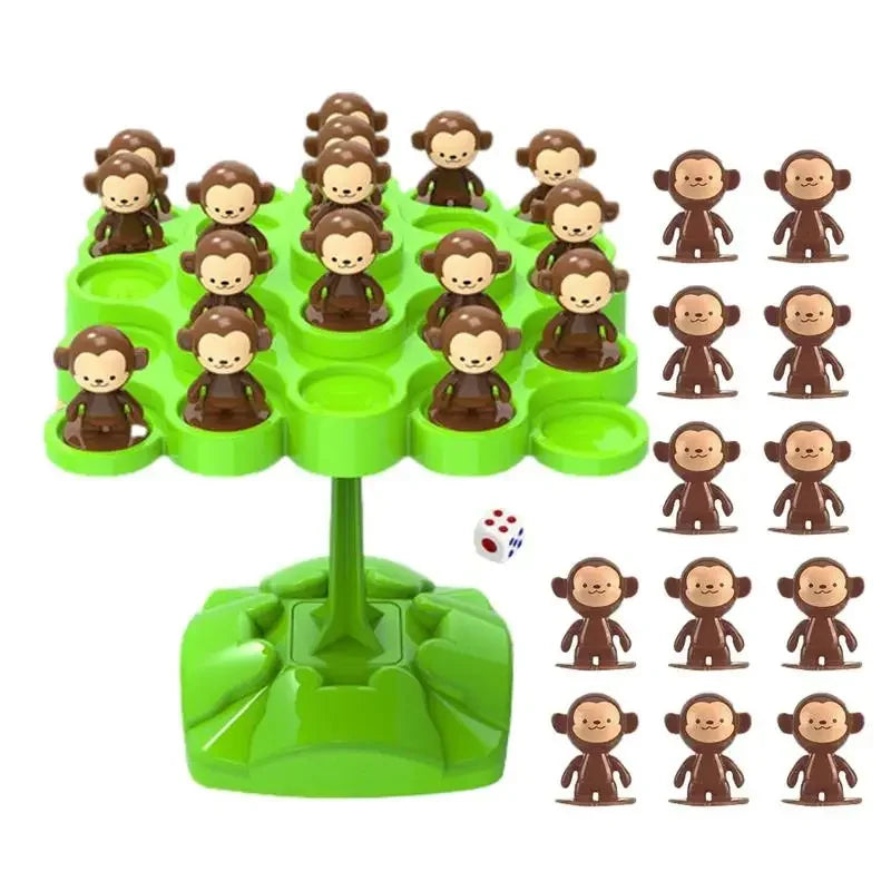 Creative Balancing Tree Toy Digital Monkey Balance Scale