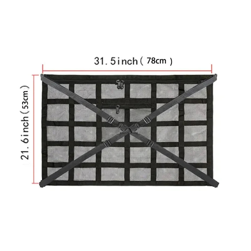 Car Ceiling Storage Net Pocket Auto Stowing Tidying