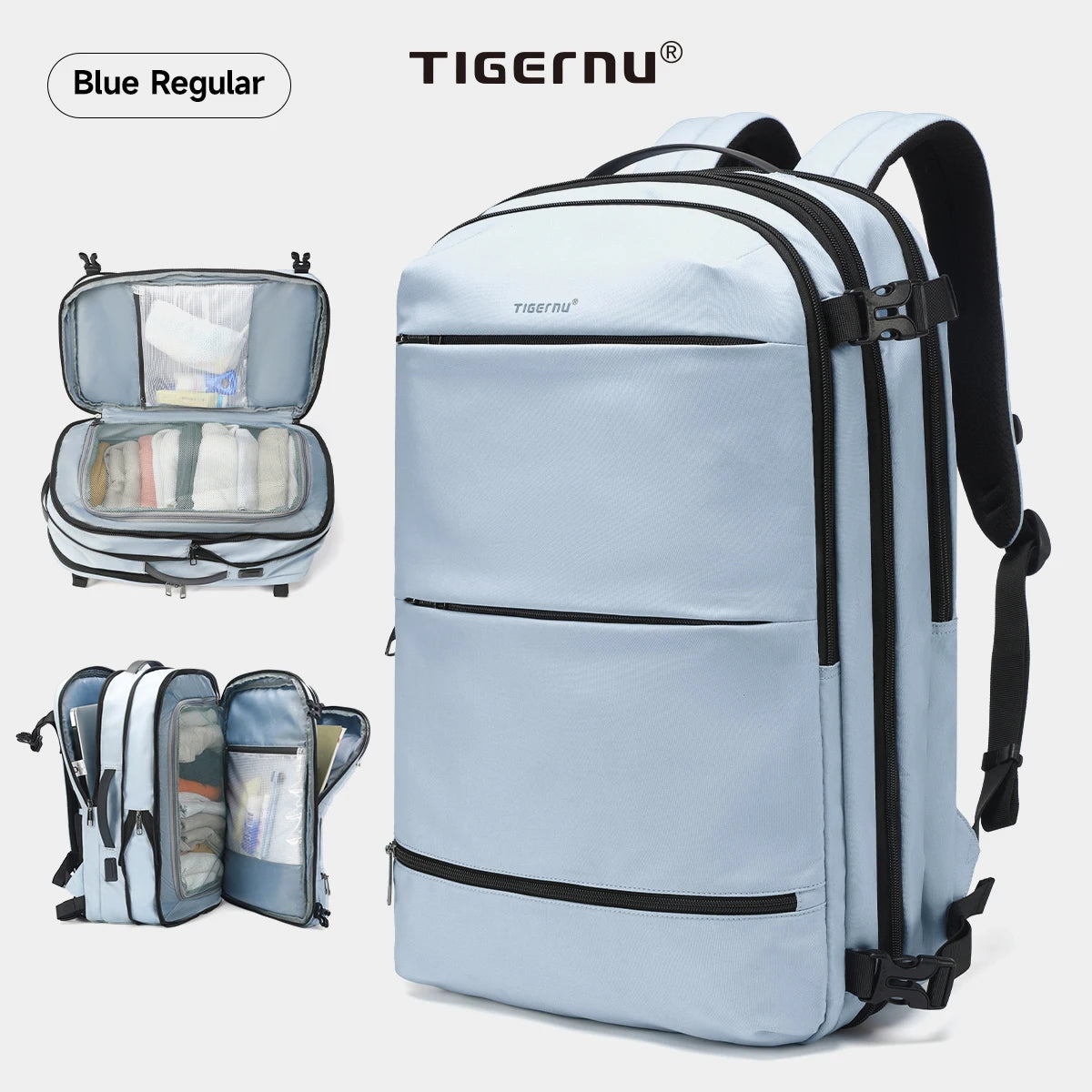 Tigernu Vacuum Compression Backpacks Men Travel