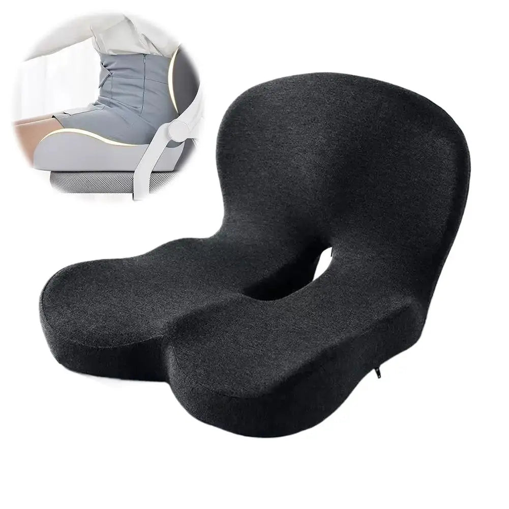 Memory Foam Car Seat Cushion Lumbar Support Ergonomic