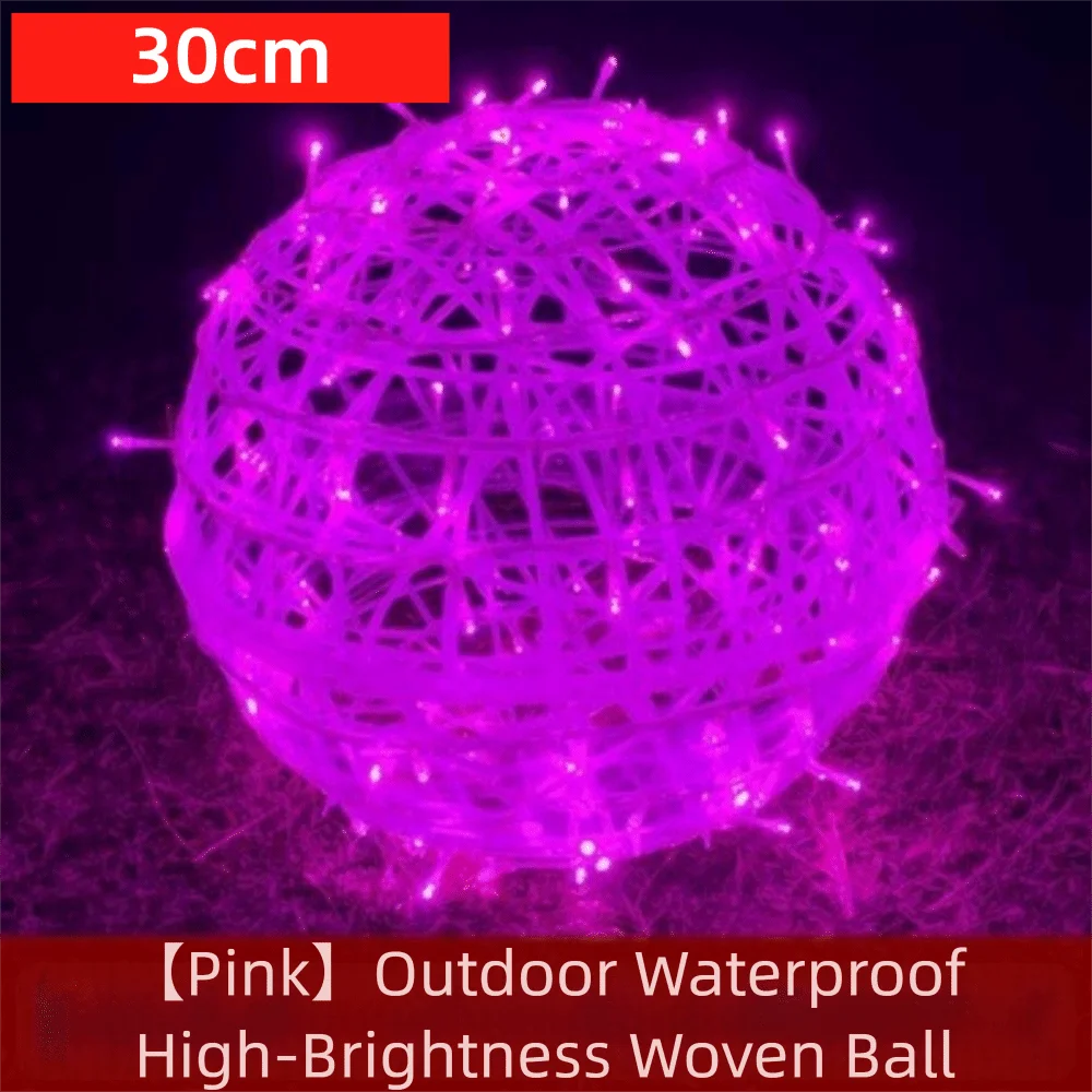 New 20/28CM Festoon Rattan Ball Light Rattan Ball