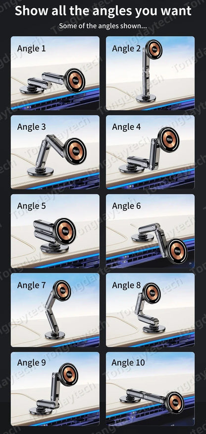 15W Car Magnetic Wireless Charger Holder 360 Rotation