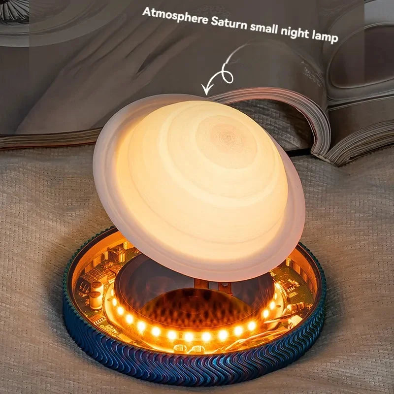 Magnetic Levitating Bulb Saturn Moon Lamp Levitating  Table Lamp