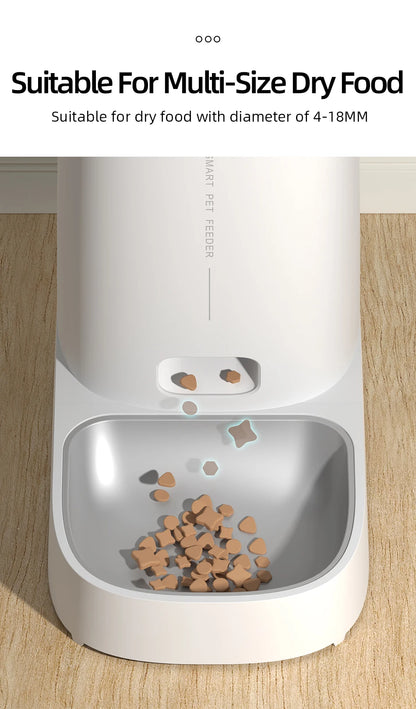 Automatic Cat Feeder Pet Smart WiFi Cat Food Kibble Dispenser