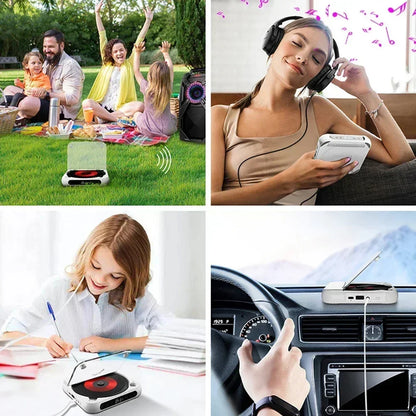Bluetooth-Compatible CD Player LCD Screen Car CD Player