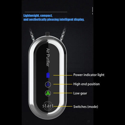 Air Purifier Travel Size Portable Air Cleaner Necklace