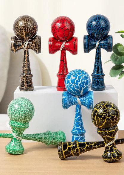 Crack Painted Kendama Toy Outdoor Fitness Balls Train