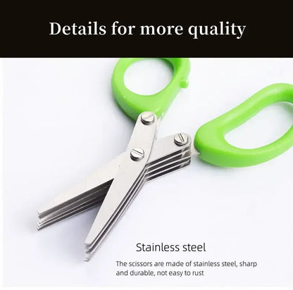 Multifunctional Scissors Stainless Steel 5 Layer Kitchen Scissors