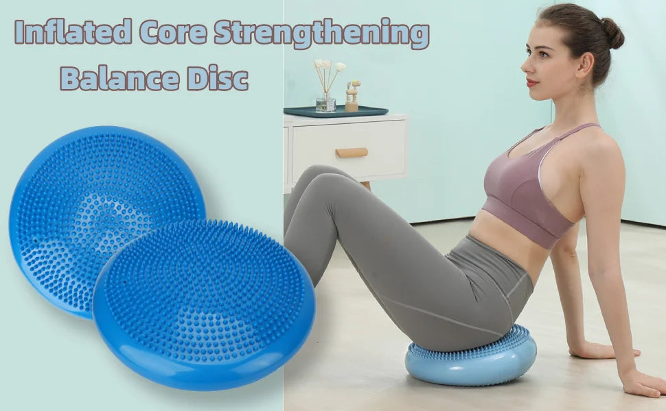 Thickened PVC Inflatable Yoga Balance Cushion Massage