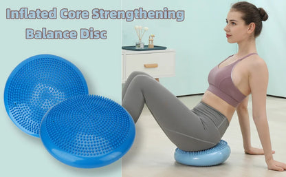 Thickened PVC Inflatable Yoga Balance Cushion Massage