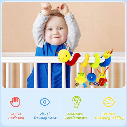 Cute Activity Musical Spiral Crib Stroller Car Seat Travel
