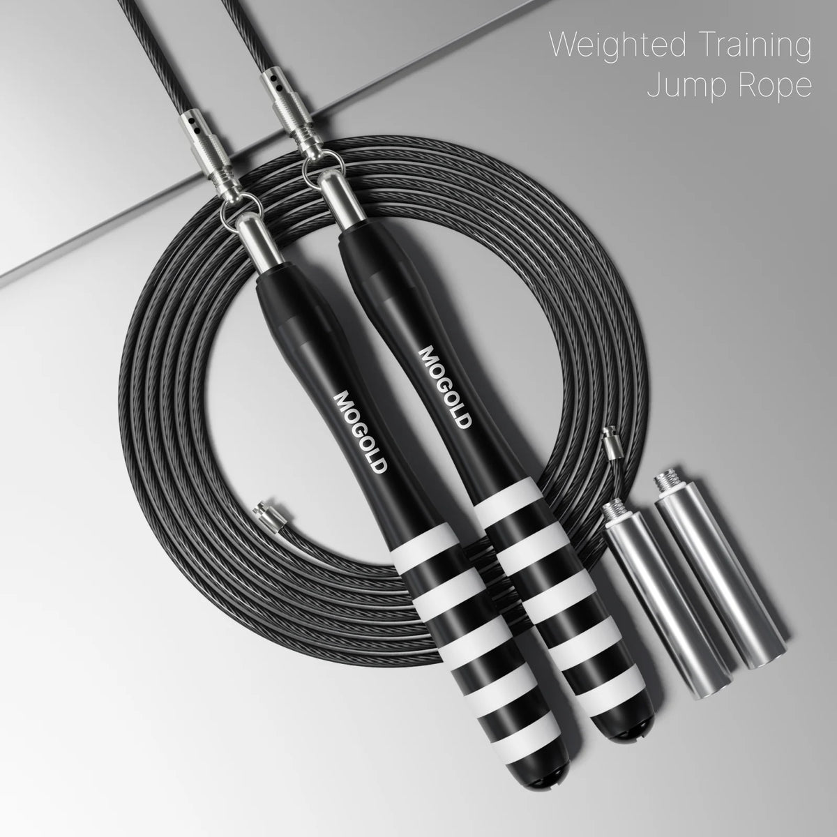 Jump Rope Metal Wire Non-slip Handles Fitness
