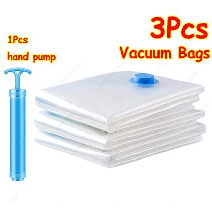 Reusable Vacuum Storage Sealing Bags with Hand Pump