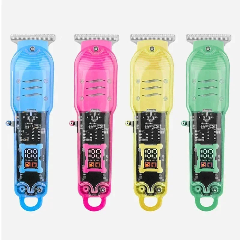 Hair Cut Machine Rechargeable Hair Clippers Transparent