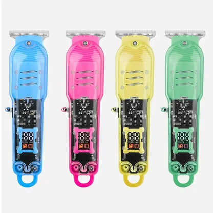 Hair Cut Machine Rechargeable Hair Clippers Transparent