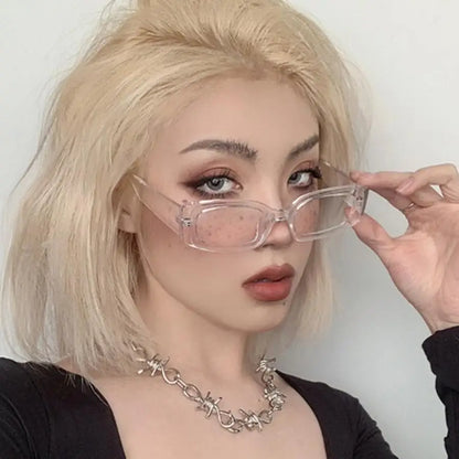 Small Rectangle Pattern Sunglasses For Women