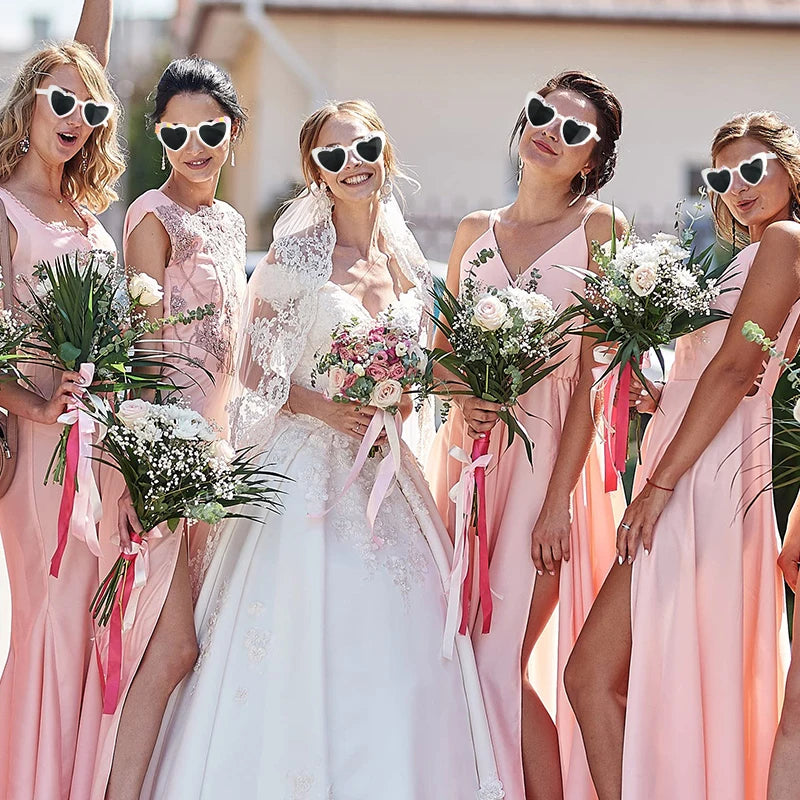 Heart Shaped Sunglasses Wedding Bride Bridesmaid