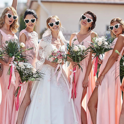 Heart Shaped Sunglasses Wedding Bride Bridesmaid