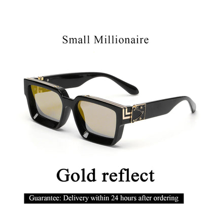 Retro Black Millionaire Shades Luxury Sunglasses