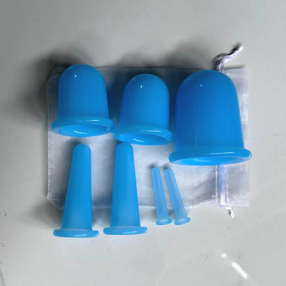 Silicone Vacuum Cupping Massage Jars Anti Cellulite