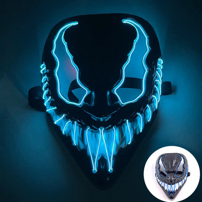 Wireless LED Purge Mask Halloween Horror Party Carnival Cosplay