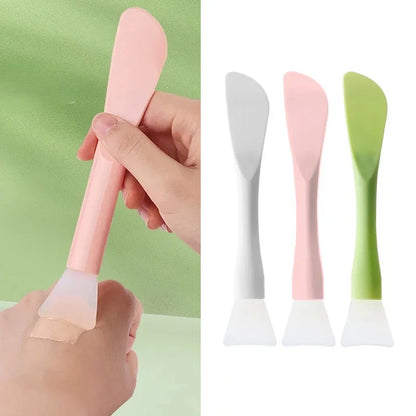 Silicone Facial Mask Brush Soft Head with Scraper