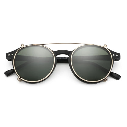 Steampunk Style Clip On Sunglasses for Men Women