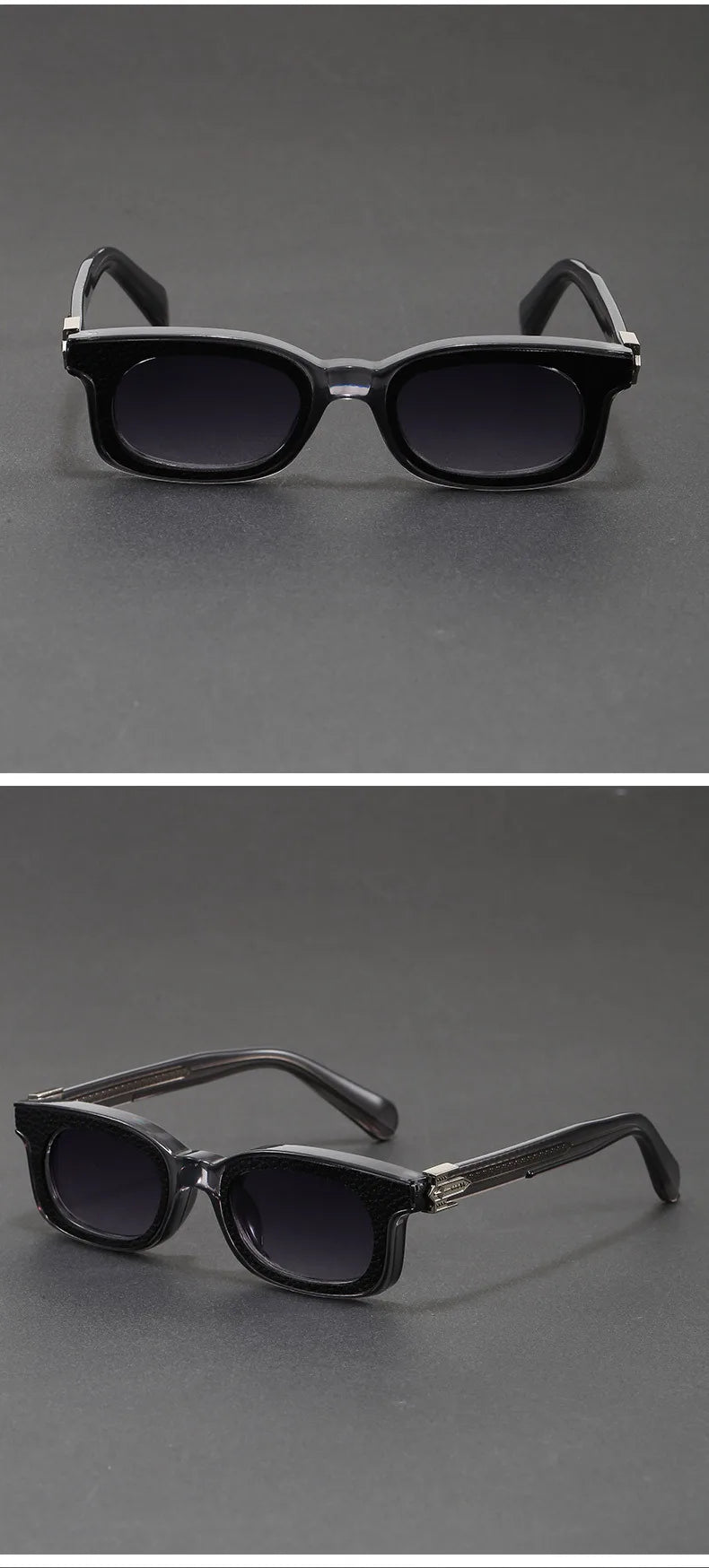 New Fashion Vintage Rectangle Frame Sunglasses Men