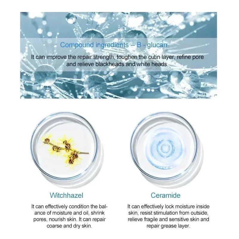 Lactobionic Acid Pore Shrink Serum Hyaluronic Face Moisturizing