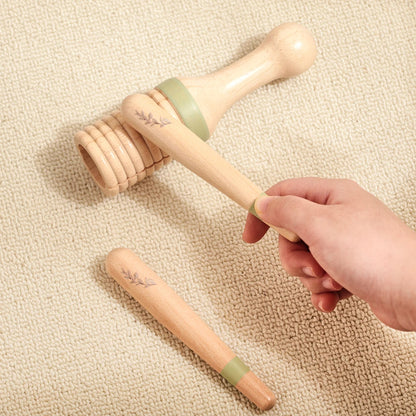 Montessori Wooden Toy Multicolor Xylophone Bell Beads