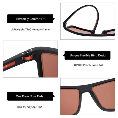 Polarized Sunglasses for Men Shades Lightweight TR90 Frame