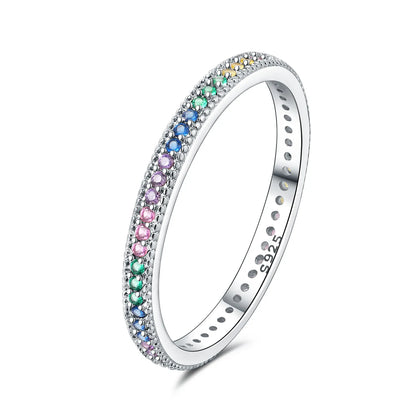 925 Sterling Silver Three-Ring Stackable Ring for Women