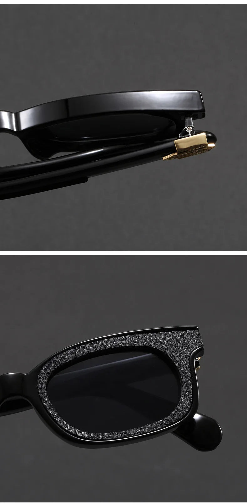 New Fashion Vintage Rectangle Frame Sunglasses Men