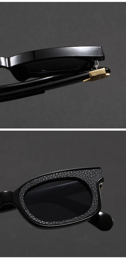 New Fashion Vintage Rectangle Frame Sunglasses Men