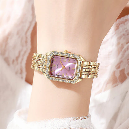 Light Luxury Brand Watch Women Business Simple Diamond