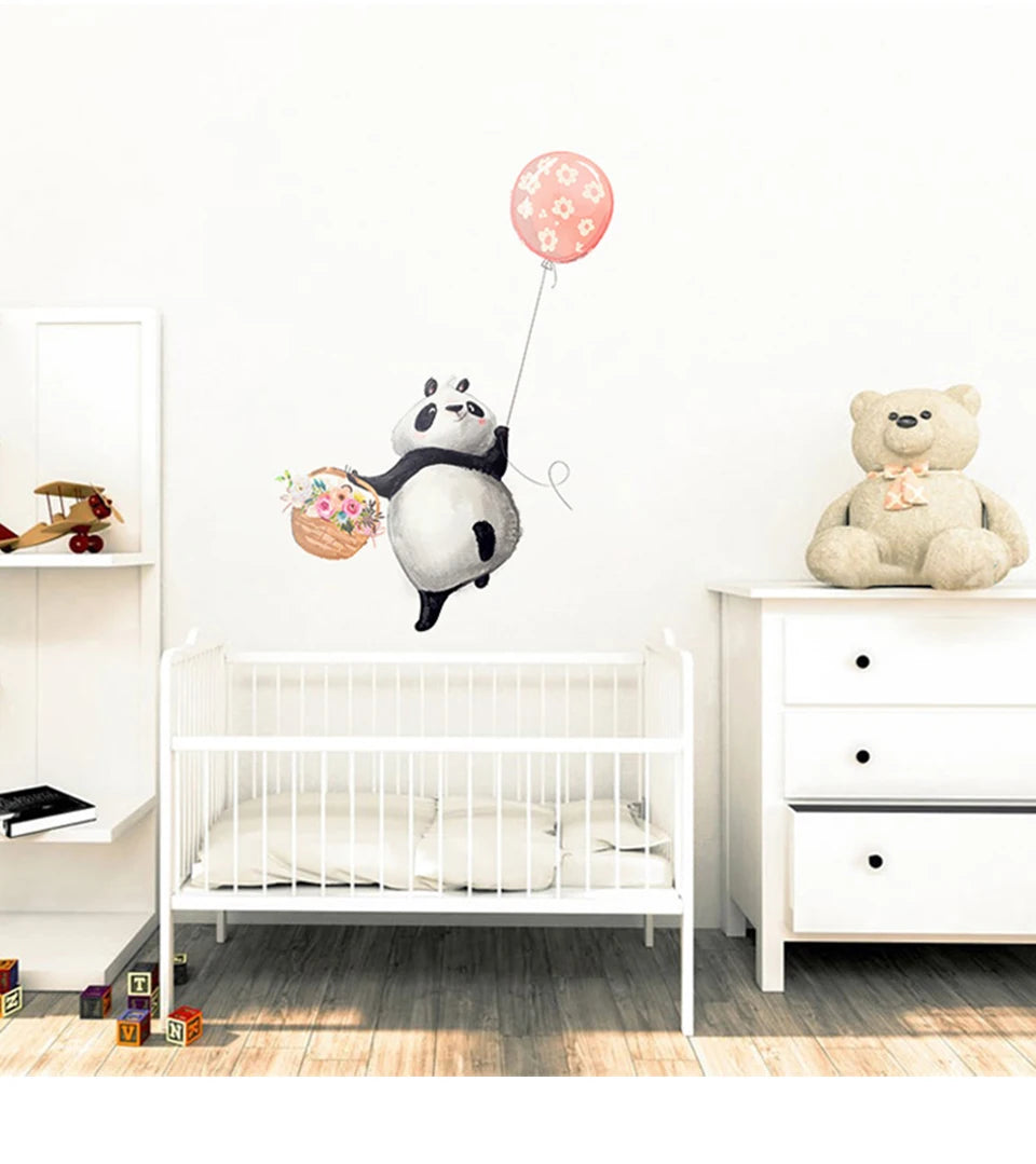 Lovely animal panda rabbit koala and balloon bedroom