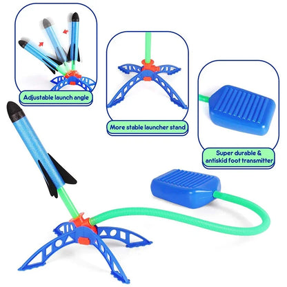 Kids Outdoor Rocket Foot Pump Outdoor Air Pressing Soaring