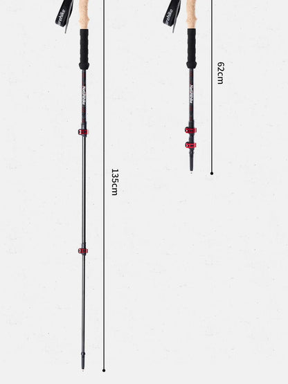 Trekking Poles Carbon Fiber Climbing Stick