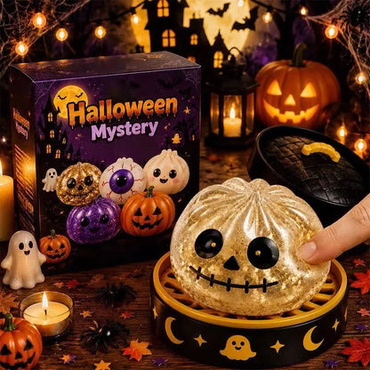Soft Squishy Dumpling Toy With Halloween Theme Box